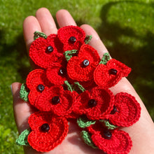 Load image into Gallery viewer, Cotton Poppy Hair Clip