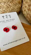 Load image into Gallery viewer, Poppy Earrings - Charity Donation

