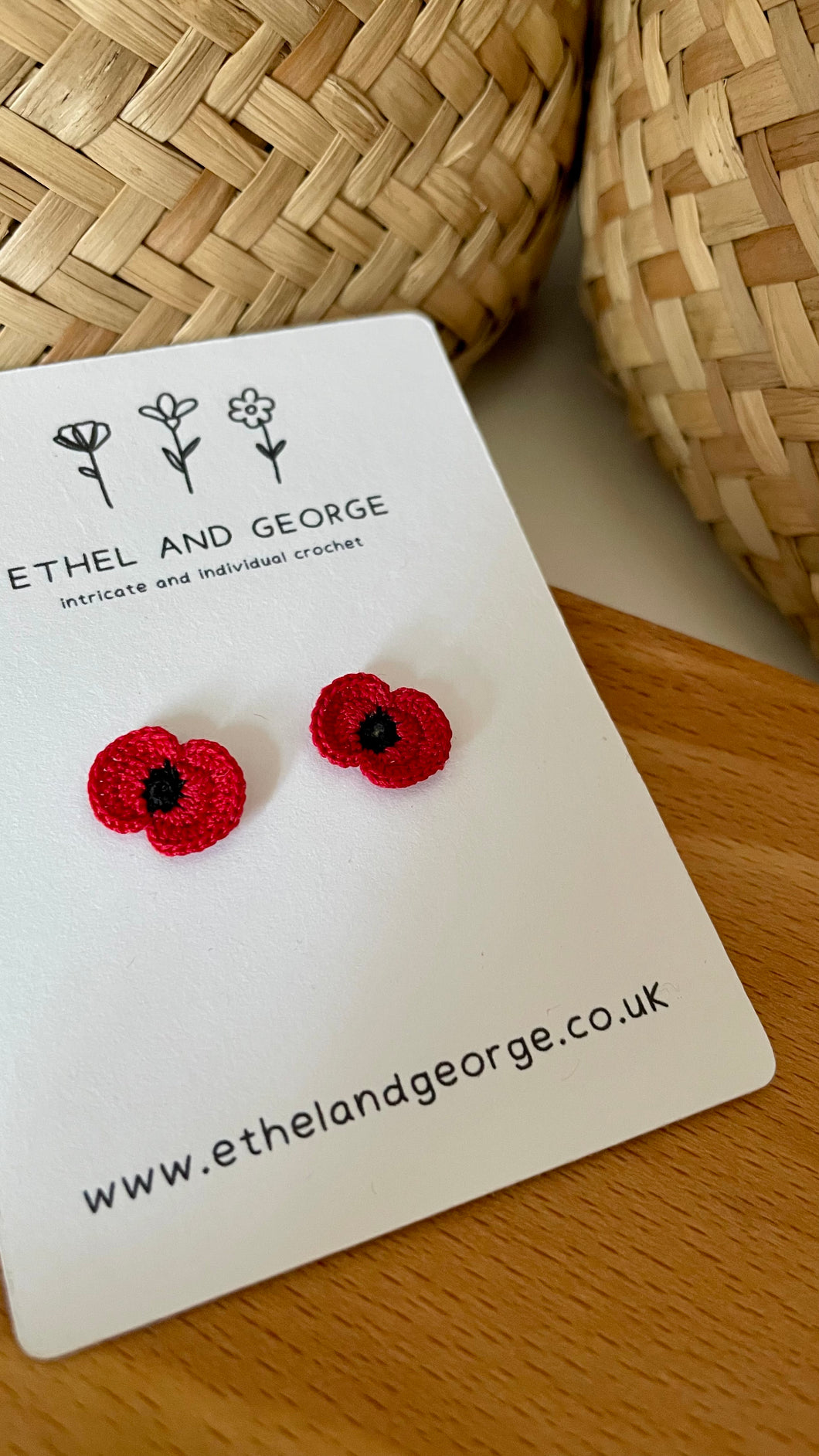 Poppy Earrings - Charity Donation